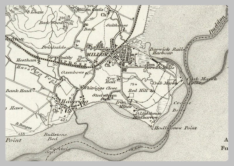 Ulverstone Postcode 1890 Collection - Ulverston (Ambleside) Ordnance Survey Map– I Love Maps