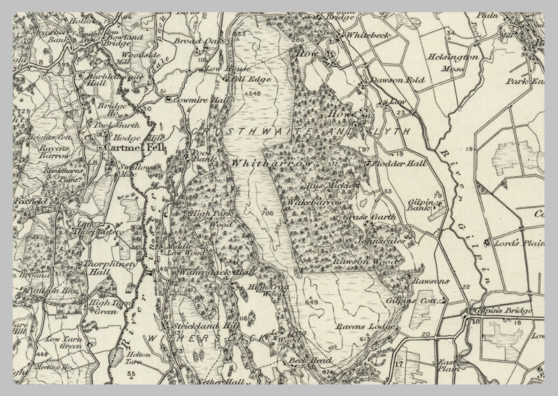 1890 Collection - Kirkby (Lonsdale) Ordnance Survey Map