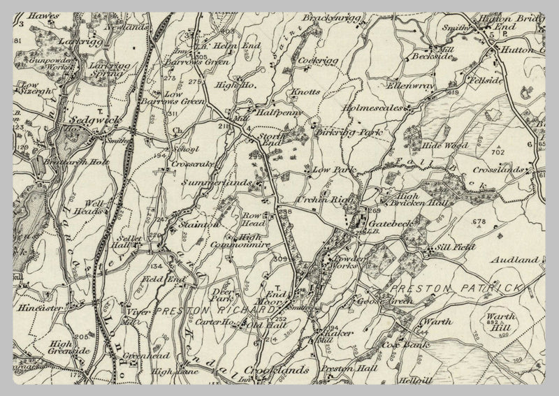 1890 Collection - Kirkby (Lonsdale) Ordnance Survey Map