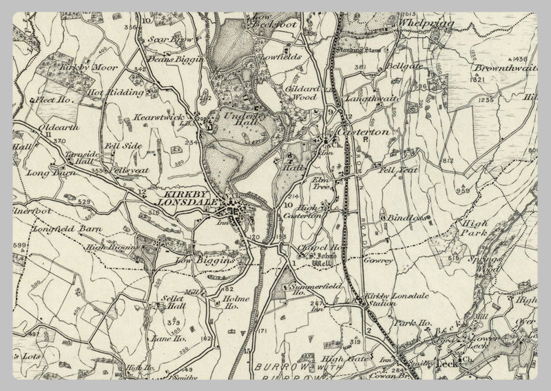 1890 Collection - Kirkby (Lonsdale) Ordnance Survey Map