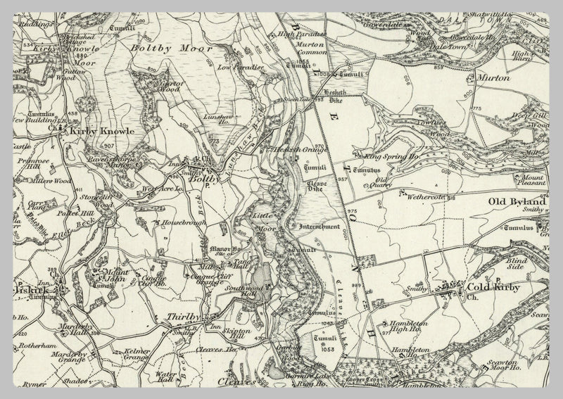 1890 Collection - Ripon (Northallerton) Ordnance Survey Map