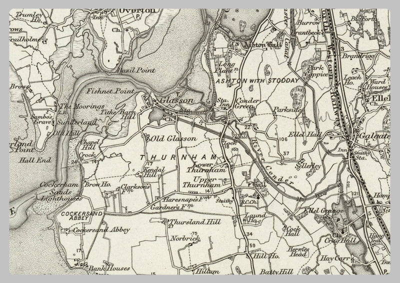 1890 Collection - Lancaster (Kirby Lonsdale) Ordnance Survey Map