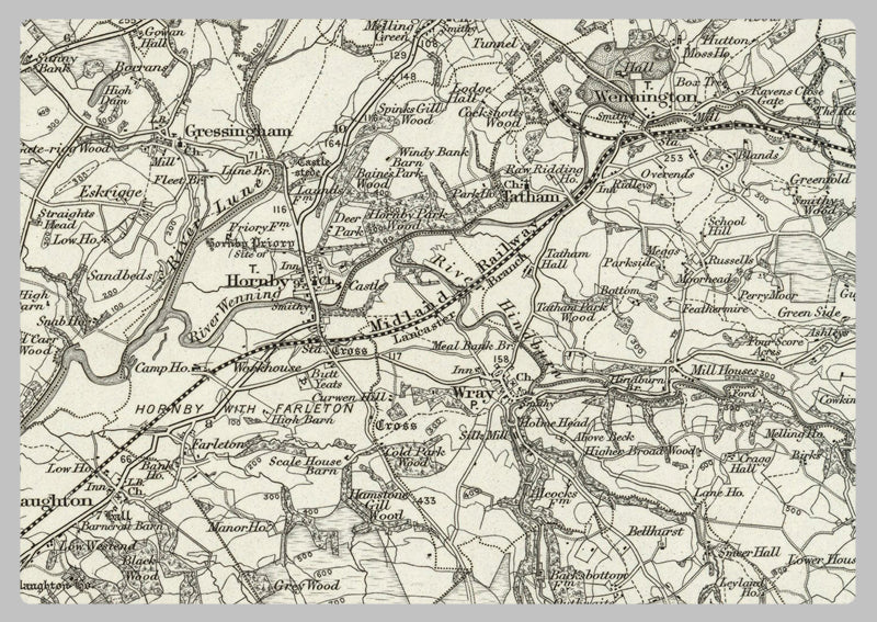 1890 Collection - Lancaster (Kirby Lonsdale) Ordnance Survey Map