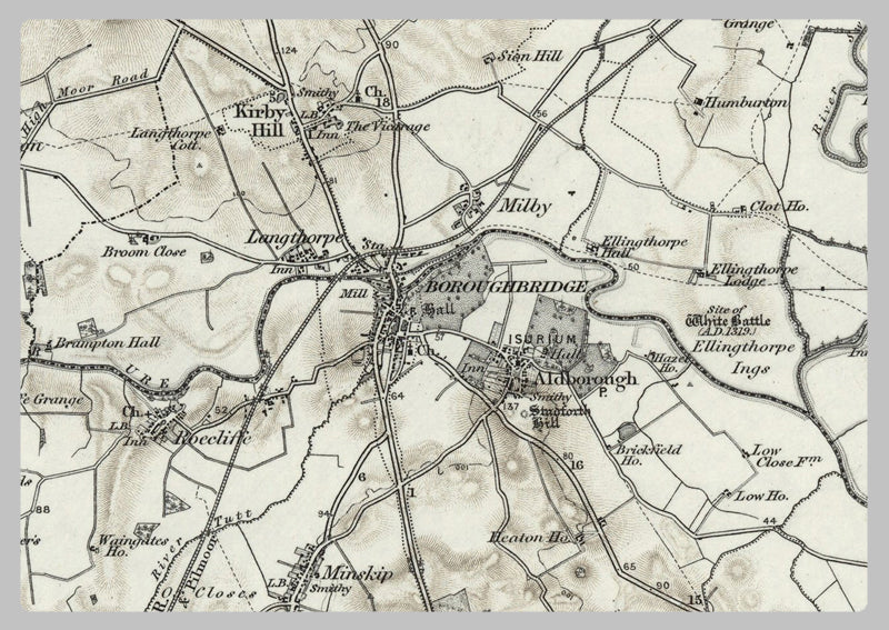 1890 Collection - Harrogate (Ripon) Ordnance Survey Map