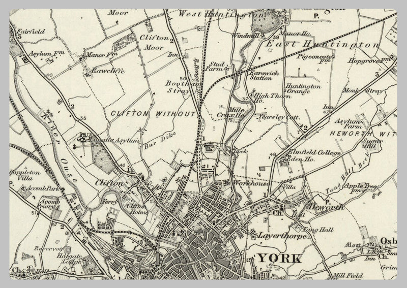 1890 Collection - York (Pickering) Ordnance Survey Map