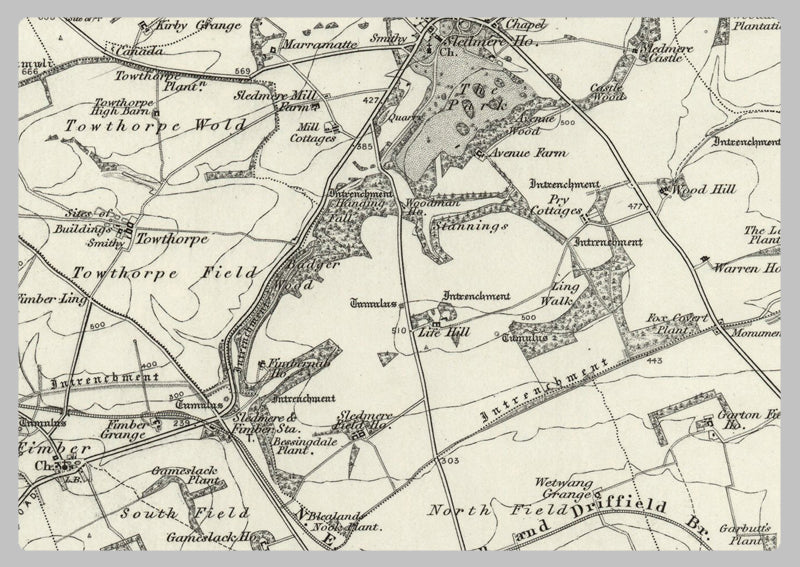 1890 Collection - Great Driffield (Scarborough) Ordnance Survey Map