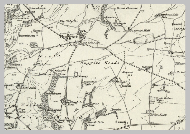 1890 Collection - Great Driffield (Scarborough) Ordnance Survey Map– I ...