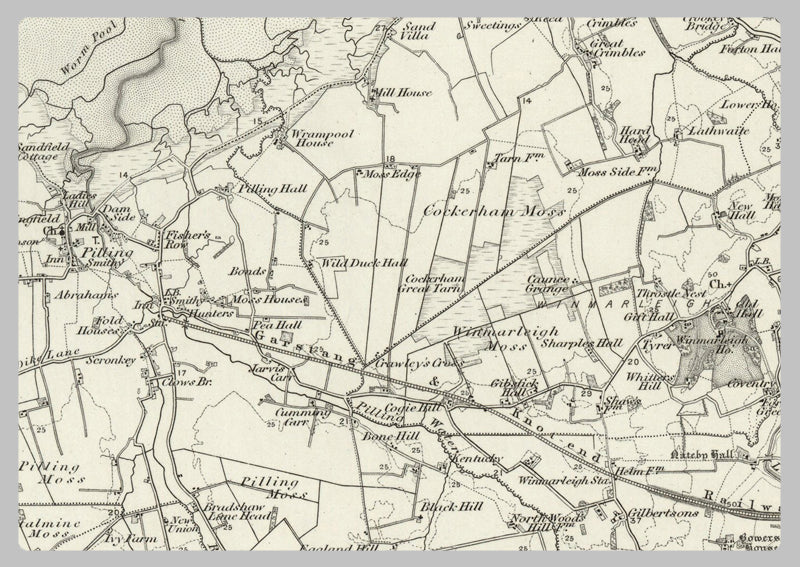 1890 Collection - Carstang (Lancaster) Ordnance Survey Map