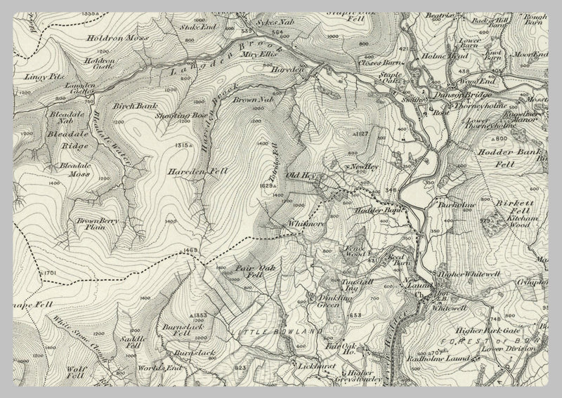 1890 Collection - Carstang (Lancaster) Ordnance Survey Map