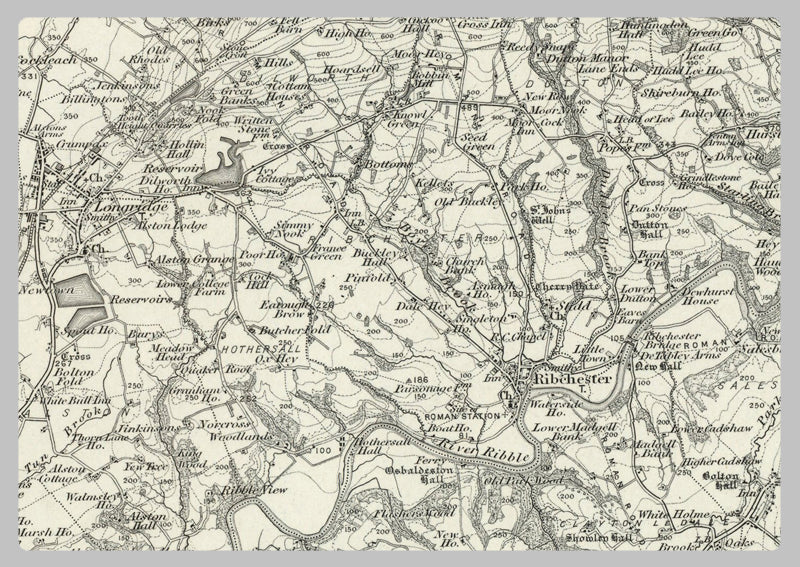 1890 Collection - Carstang (Lancaster) Ordnance Survey Map
