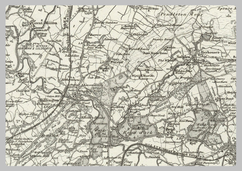 1890 Collection - Clitheroe (Settle) Ordnance Survey Map | I Love Maps