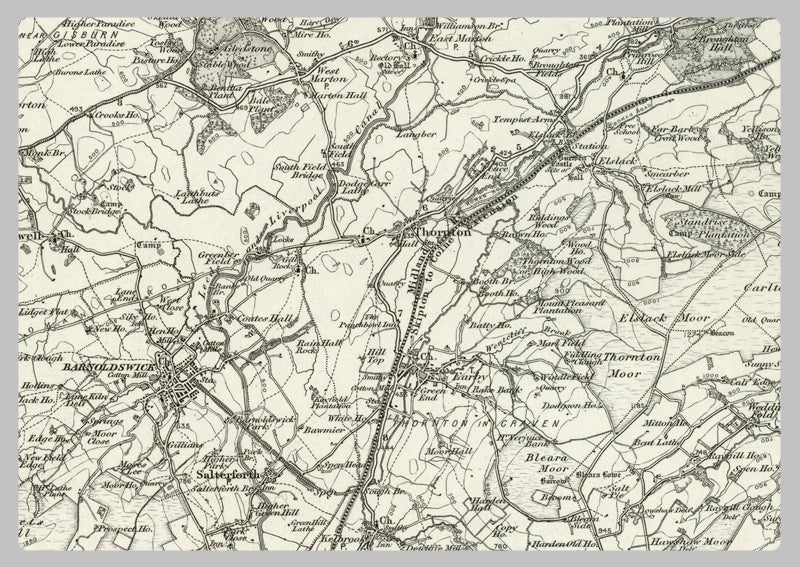1890 Collection - Clitheroe (Settle) Ordnance Survey Map | I Love Maps