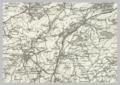 1890 Collection - Clitheroe (Settle) Ordnance Survey Map | I Love Maps