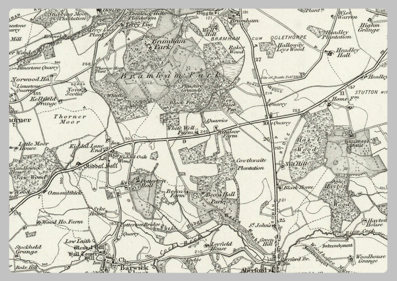 1890 Collection - Leeds (Harrogate) Ordnance Survey Map