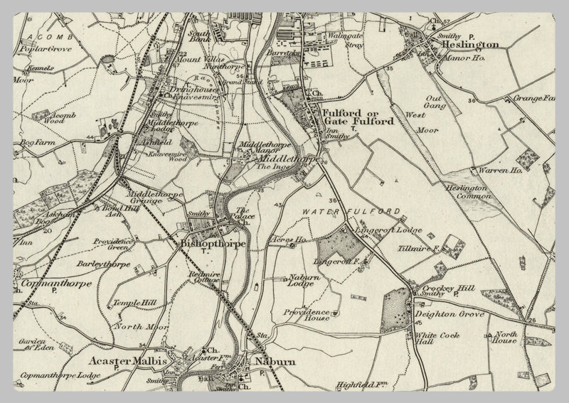 1890 Collection - Selby (York) Ordnance Survey Map