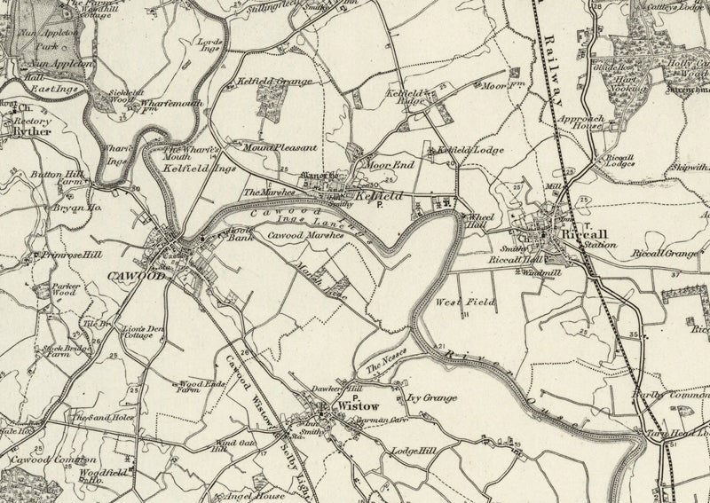 1890 Collection - Selby (York) Ordnance Survey Map