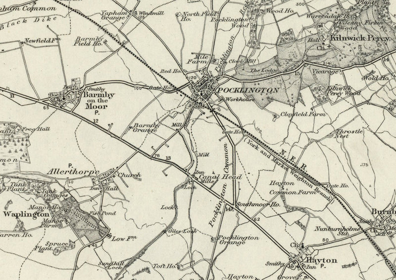 1890 Collection - Selby (York) Ordnance Survey Map