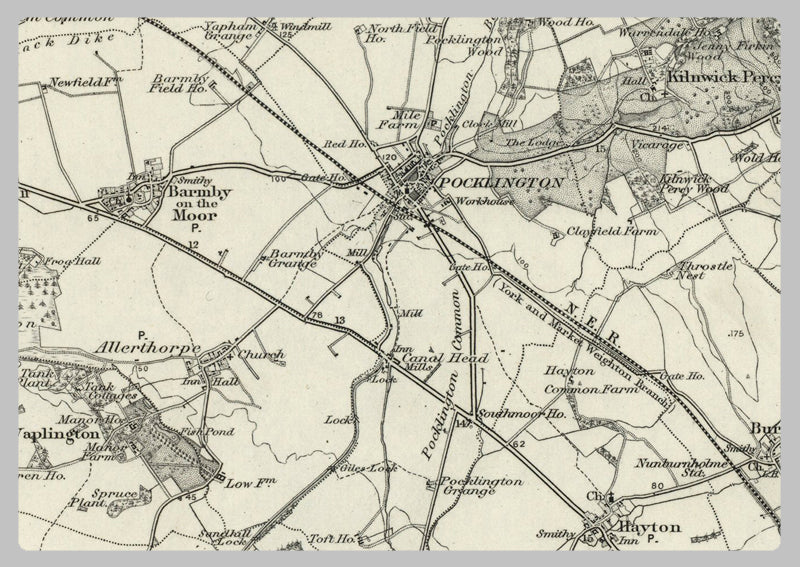 1890 Collection - Selby (York) Ordnance Survey Map