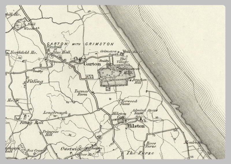 1890 Collection - Hornsea (Bridlington) Ordnance Survey Map