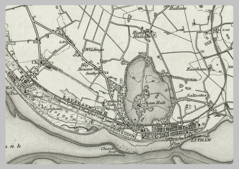 1890 Collection - Southport (Fleetwood) Ordnance Survey Map