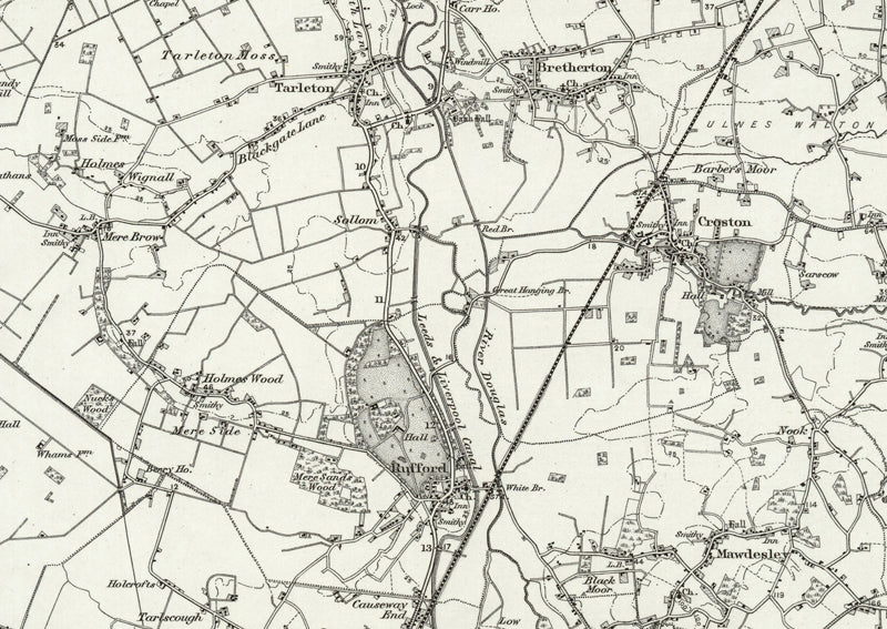 1890 Collection - Preston (Garstang) Ordnance Survey Map