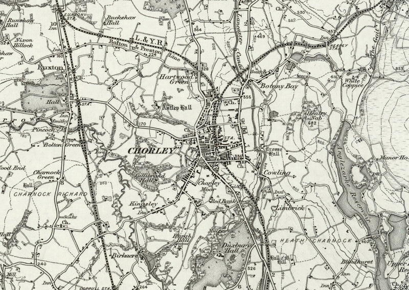 1890 Collection - Preston (Garstang) Ordnance Survey Map