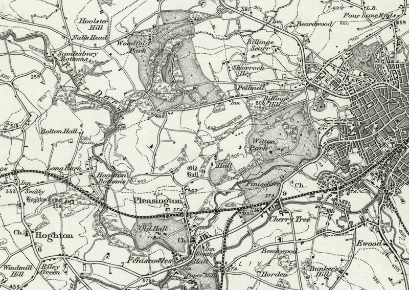 1890 Collection - Preston (Garstang) Ordnance Survey Map