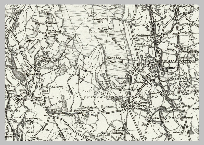 1890 Collection - Rochdale (Clitheroe) Ordnance Survey Map– I Love Maps