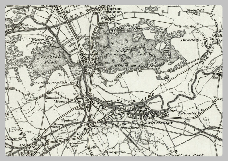 1890 Collection - Wakefield (Leeds) Ordnance Survey Map