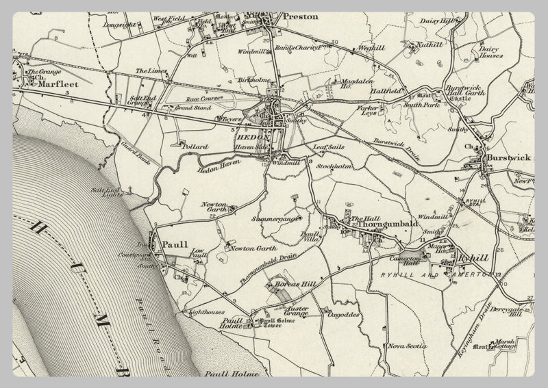 1890 Collection - Patrington (Hornsea) Ordnance Survey Map