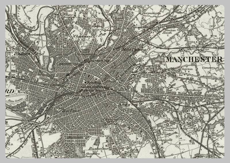 1890 Collection - Manchester (Rochdale) Ordnance Survey Map