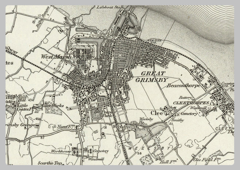 1890 Collection - Great Grimsby (Patrington) Ordnance Survey Map