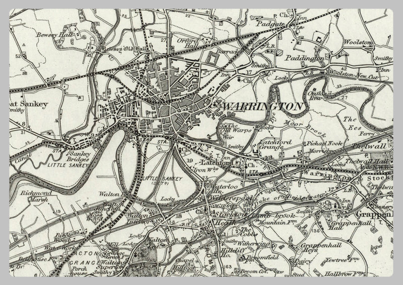 1890 Collection - Runcorn (Wigan) Ordnance Survey Map