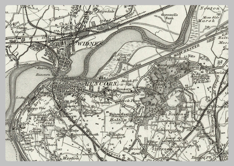 1890 Collection - Runcorn (Wigan) Ordnance Survey Map