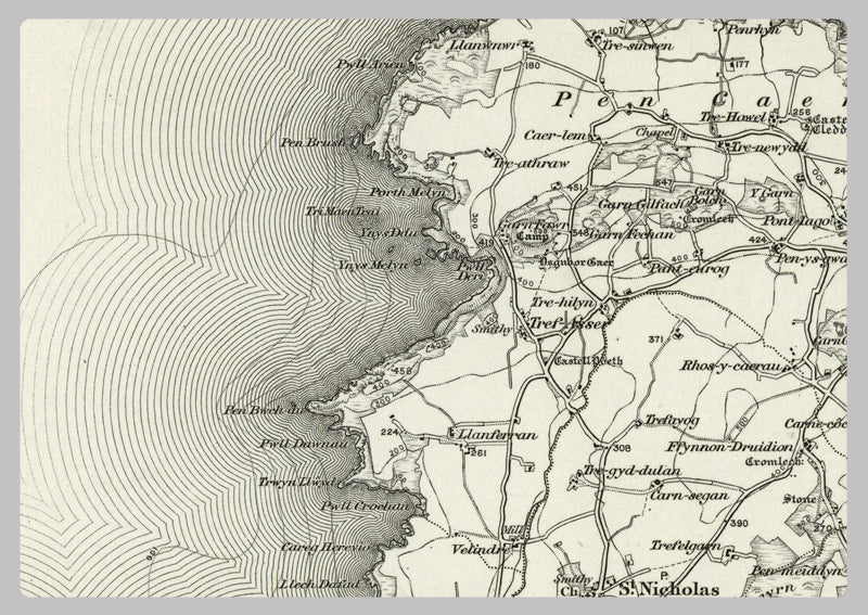 1890 Collection - St David's Ordnance Survey Map