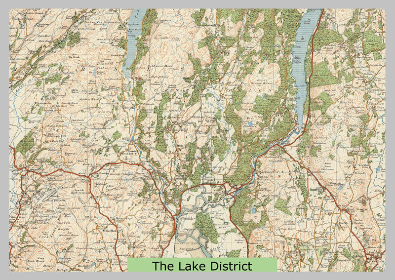 1918 - Map of the Lake District