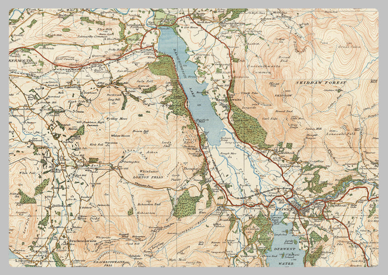 1918 - Map of the Lake District