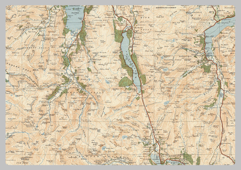 1918 - Map of the Lake District