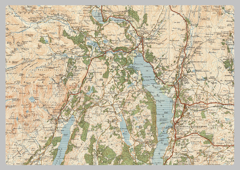 1918 - Map of the Lake District