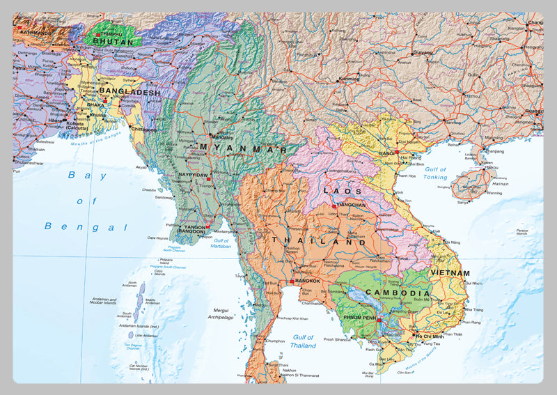 South East Asia Political Map