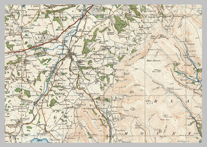 1920 Collection - Abergavenny Ordnance Survey Map