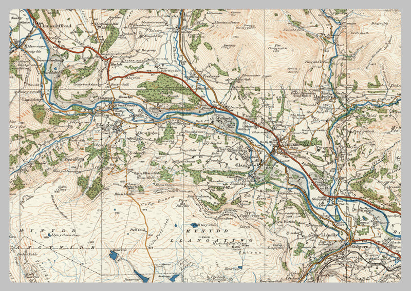1920 Collection - Abergavenny Ordnance Survey Map