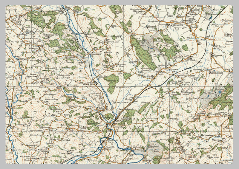 1920 Collection - Abergavenny Ordnance Survey Map