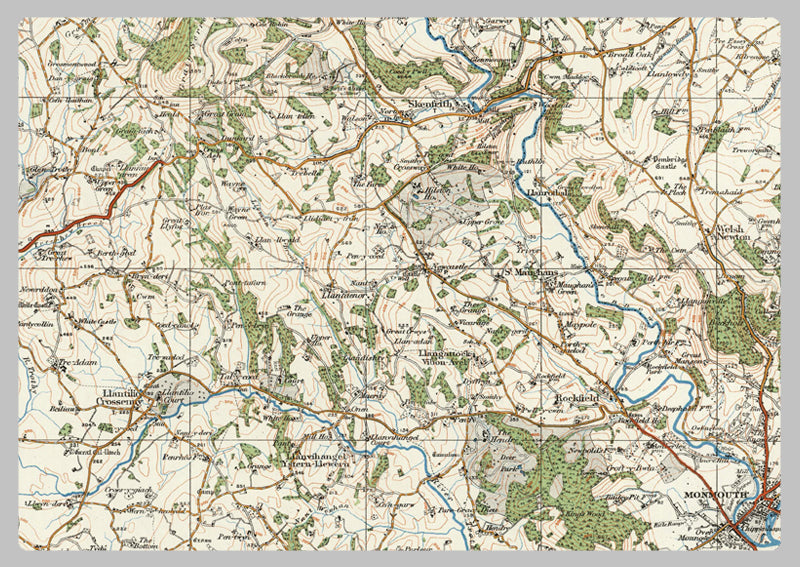 1920 Collection - Abergavenny Ordnance Survey Map