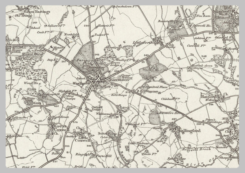 1890 Collection - Abingdon (Oxford) Ordnance Survey Map