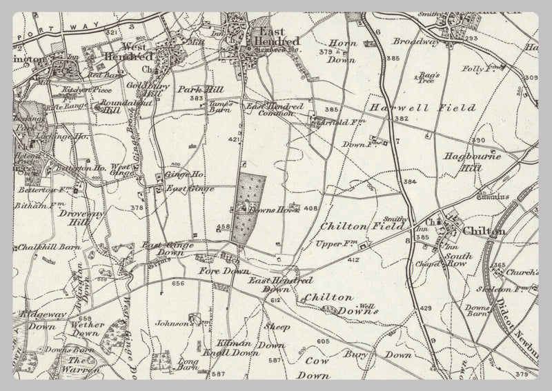 1890 Collection - Abingdon (Oxford) Ordnance Survey Map