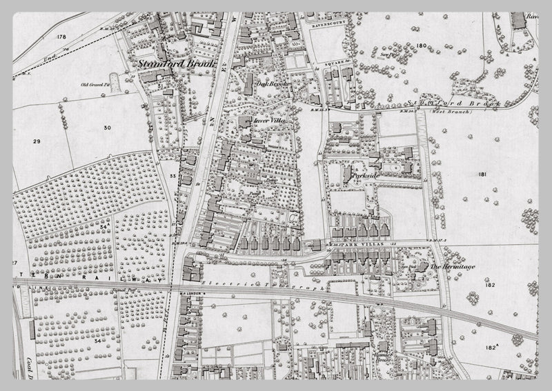 London 1872 Ordnance Survey Map - Sheet XI - Acton