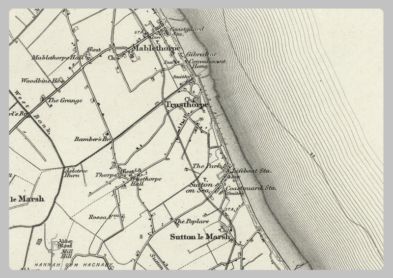 Saltfleet Map 1890 Collection - Alford (Saltfleet) Ordnance Survey Map– I Love Maps