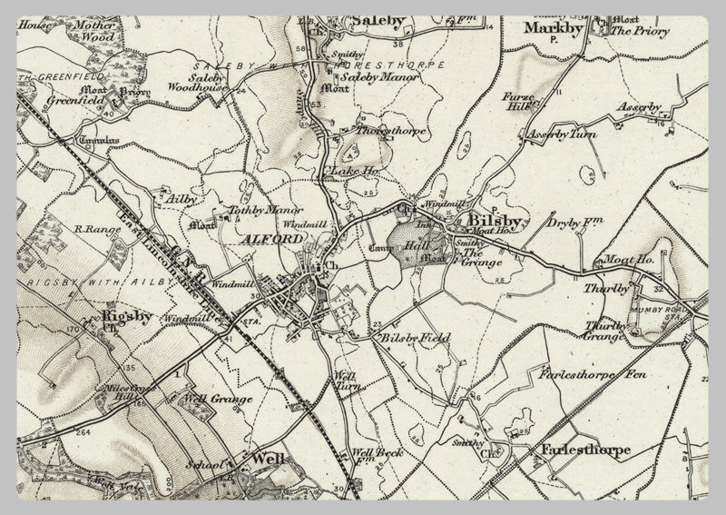 1890 Collection - Alford (Saltfleet) Ordnance Survey Map