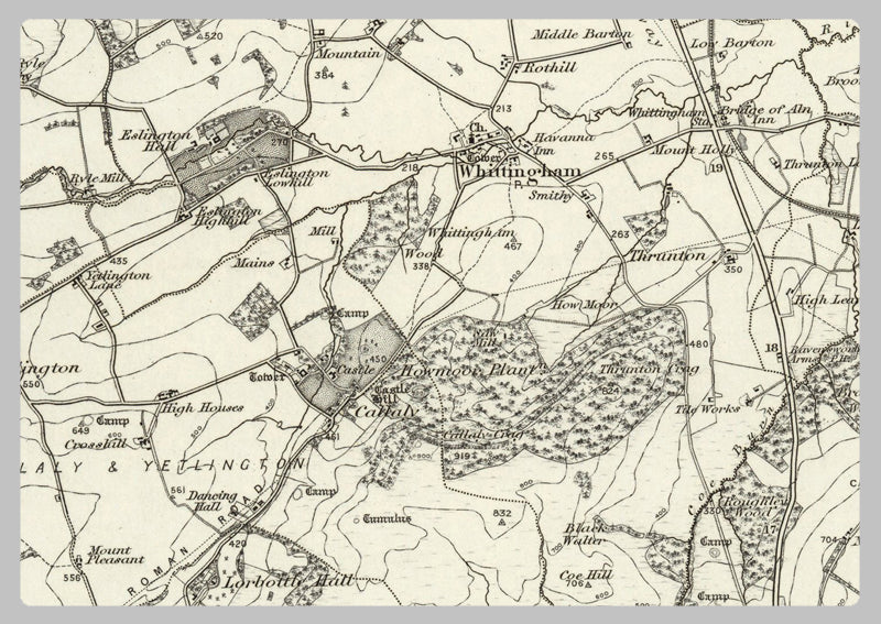 1890 Collection - Alnwick (HolyStand) Ordnance Survey Map